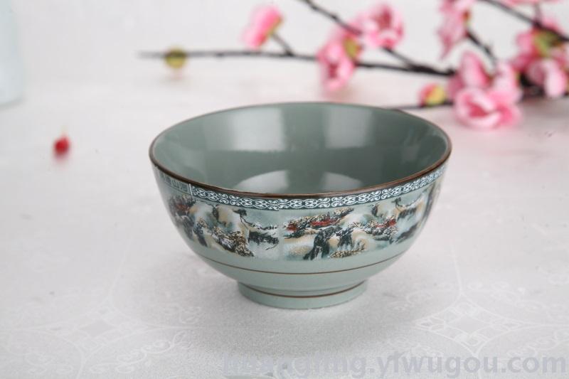 Jingdezhen blue and white porcelain bowl bowl gift set bowl bowl bone china tableware