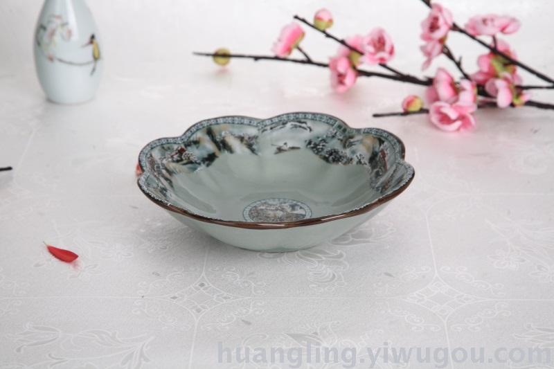 Jingdezhen blue and white porcelain bowl bowl gift set bowl bowl bone china tableware
