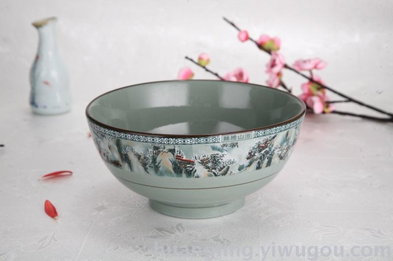 Jingdezhen blue and white porcelain bowl bowl gift set bowl bowl bone china tableware