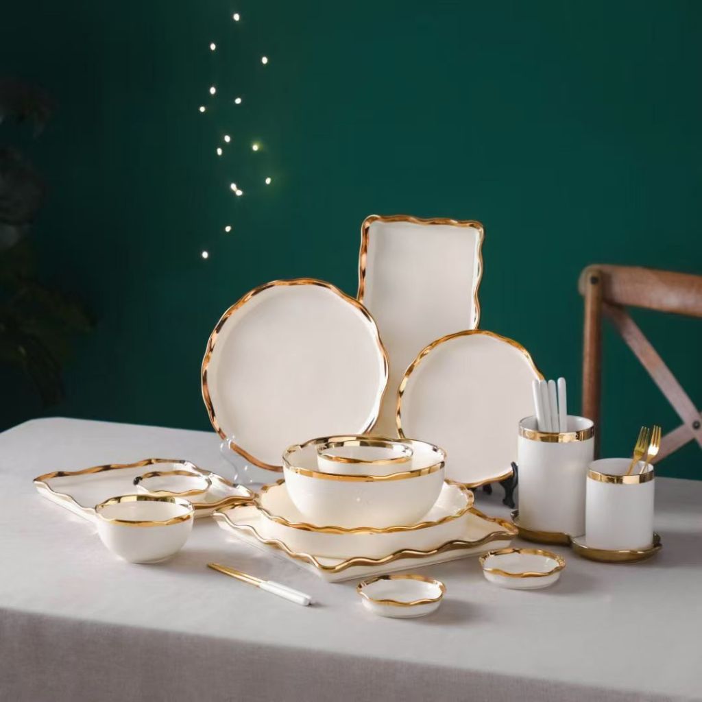 Entry Lux Style High-Grade Porcelain Nordic Style Tableware Parts Ceramic Bowl Ceramic Plate Ceramic Plate Ceramic Square Plate Entry Lux Style High-Grade Porcelain Nordic Style Tableware Parts Ceramic Bowl Ceramic Plate Ceramic Plate Ceramic Square Plate