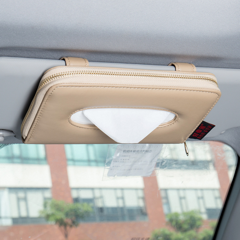 Car for Car Tissue Box Hanging Sun Visor Skylight Car Supplies Car Car Creativity Tissue Box Napkin