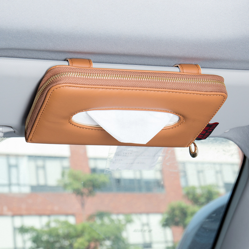 Car for Car Tissue Box Hanging Sun Visor Skylight Car Supplies Car Car Creativity Tissue Box Napkin