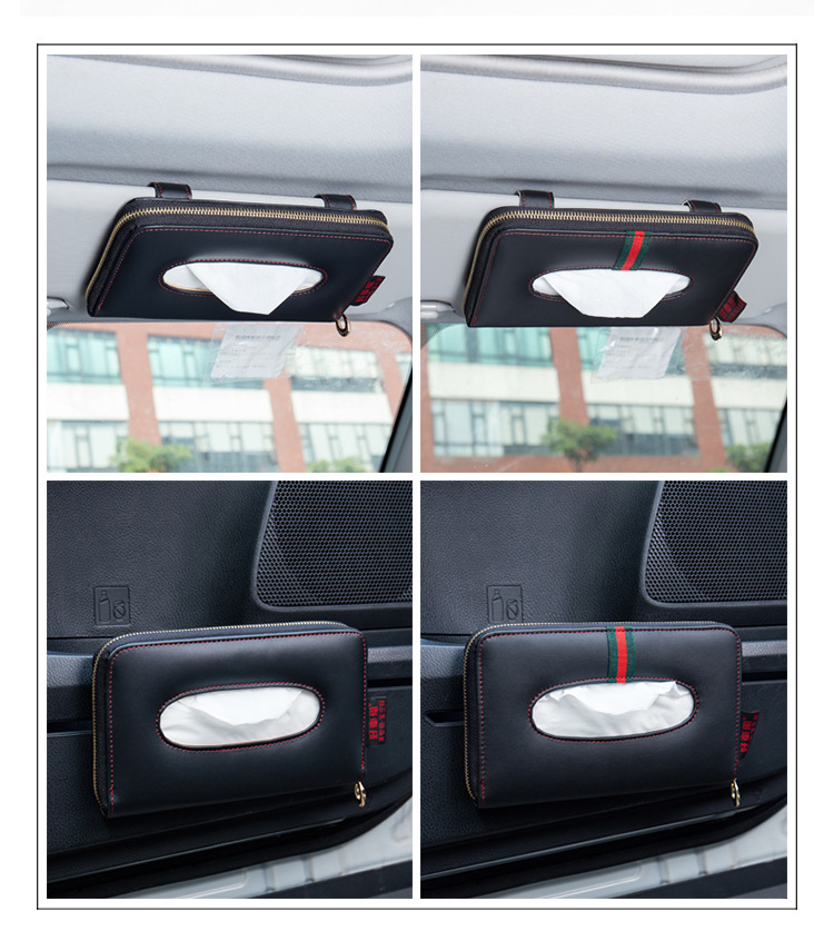 Car for Car Tissue Box Hanging Sun Visor Skylight Car Supplies Car Car Creativity Tissue Box Napkin