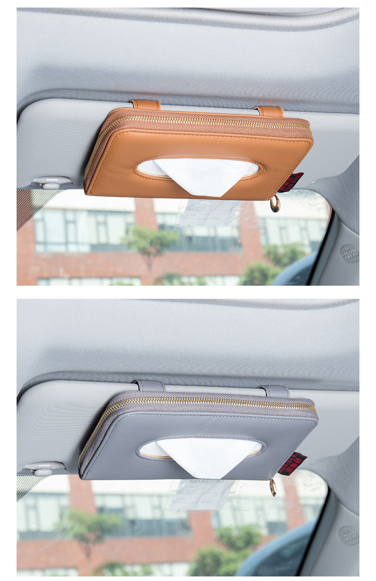 Car for Car Tissue Box Hanging Sun Visor Skylight Car Supplies Car Car Creativity Tissue Box Napkin
