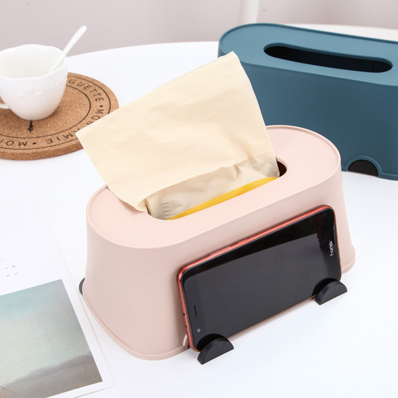 Creative Plastic Paper Napping Box Home Living Room Tissue Box Tissue Box for Car Advertising Logo Customization