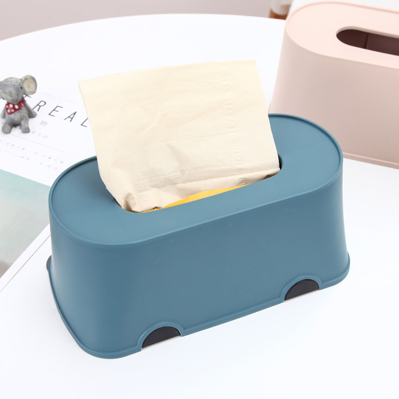 Creative Plastic Paper Napping Box Home Living Room Tissue Box Tissue Box for Car Advertising Logo Customization