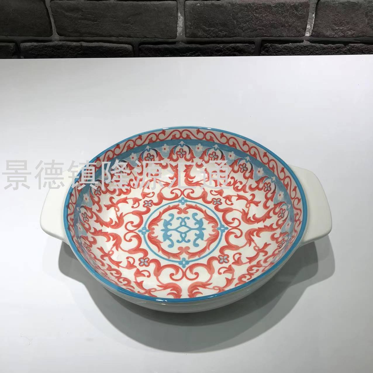 Dinner Plate Ceramic Plate Baking Plate Dim Sum Plate Ceramic Bowl Rice Bowl Rice Bowl Promotion Gift Bowl Jingdezhen