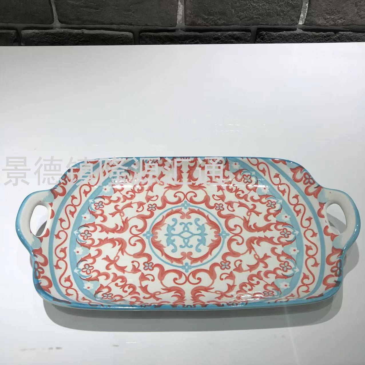 Dinner Plate Ceramic Plate Baking Plate Dim Sum Plate Ceramic Bowl Rice Bowl Rice Bowl Promotion Gift Bowl Jingdezhen