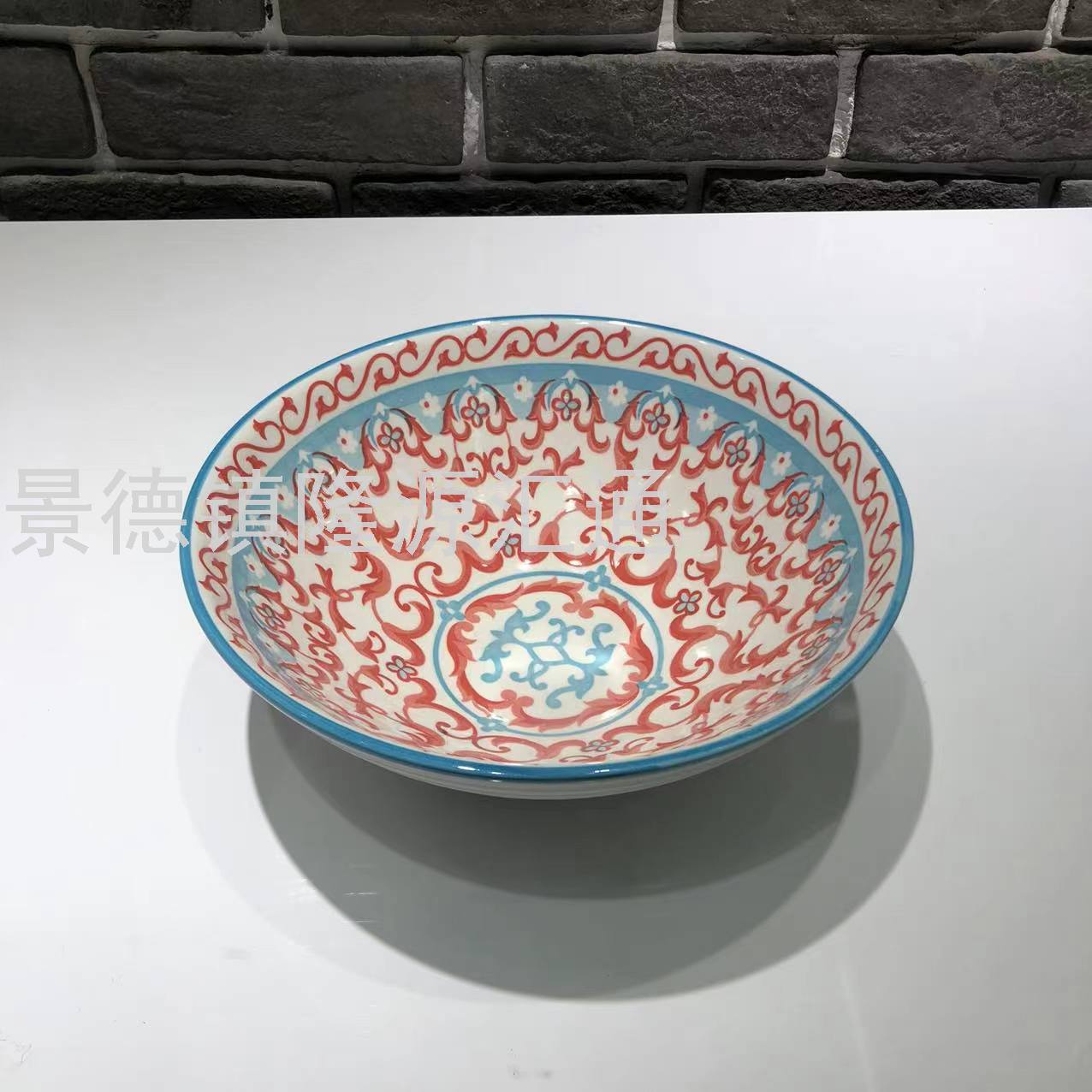 Dinner Plate Ceramic Plate Baking Plate Dim Sum Plate Ceramic Bowl Rice Bowl Rice Bowl Promotion Gift Bowl Jingdezhen