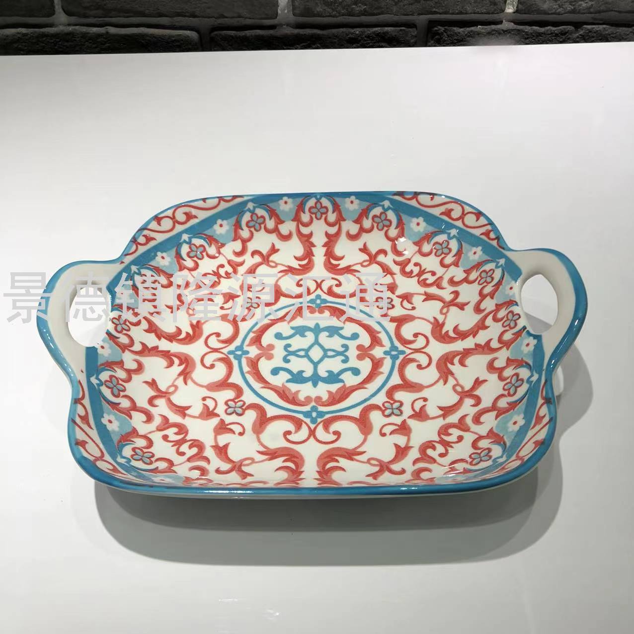 Dinner Plate Ceramic Plate Baking Plate Dim Sum Plate Ceramic Bowl Rice Bowl Rice Bowl Promotion Gift Bowl Jingdezhen