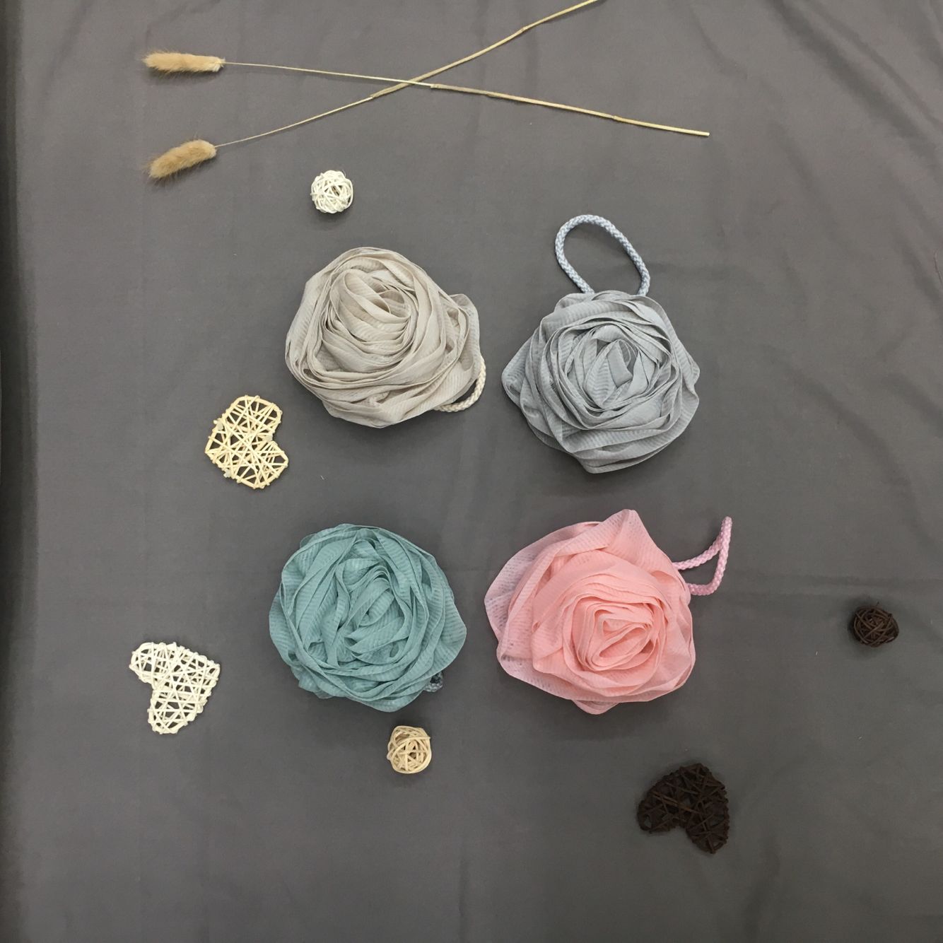 Brand rose bath ball