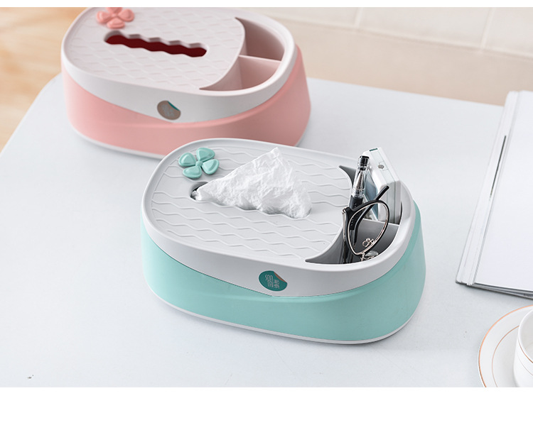 Simple and Elegant Rectangular Household Paper Extraction Box Beautiful Shape Household Living Room Simple Tissue Box Two-Color Optional