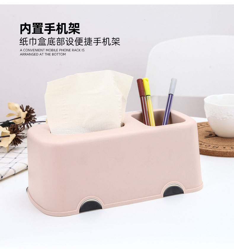 Creative Desktop Napkin Box Cute Multi-Functional Paper Extraction Box Desktop End Table Tissue Box European Style