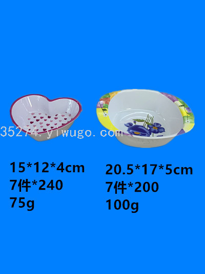 Melamine Tableware Melamine Stock Spot Melamine Bowl Melamine Decal Bowl Large Stock Sold by Ton