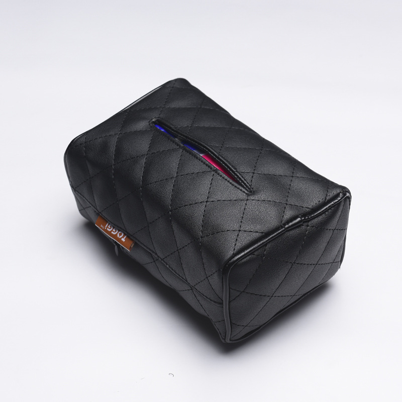 Universal Leather Tissue Bag Car Chair Back Tissue Box Car Sunshade Tissue Box Car Tissue Dispenser