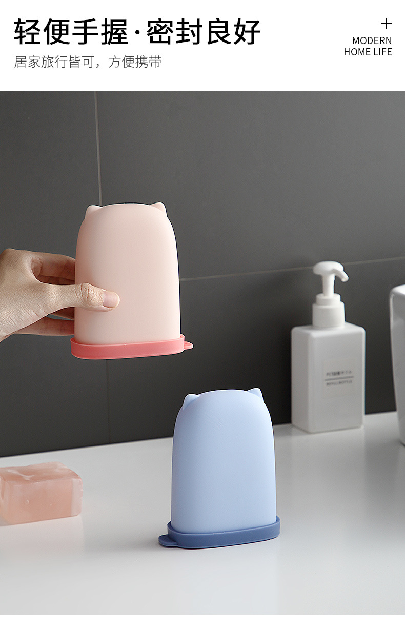 A153 Silicone Soap Box with Lid Travel Portable Sealed Waterproof Soap Dish Home Bathroom Toilet Soap Holder