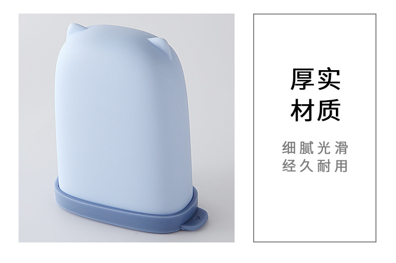 A153 Silicone Soap Box with Lid Travel Portable Sealed Waterproof Soap Dish Home Bathroom Toilet Soap Holder