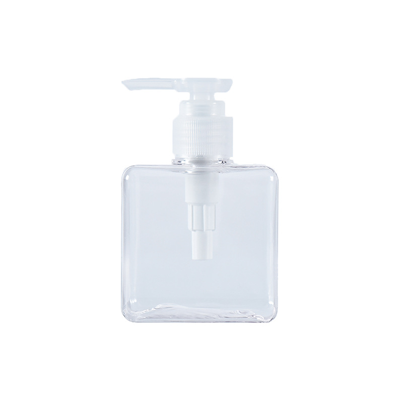 250ml Square Lotion Bottle PETG Shampoo Shower Gel Cosmetics Storage Bottle Instant Hand Sanitizer Replacement Bottle