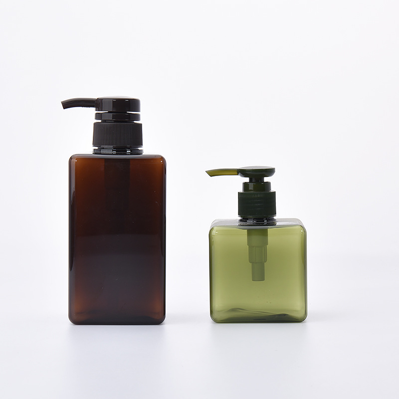 250ml Square Lotion Bottle PETG Shampoo Shower Gel Cosmetics Storage Bottle Instant Hand Sanitizer Replacement Bottle