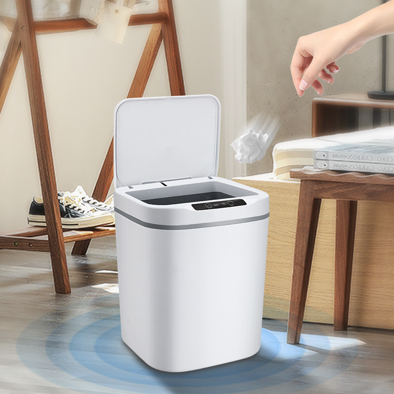 Cross-Border Creative Trash Can Household Intelligent Induction Kitchen and Toilet Toilet Automatic Gap with Lid Toilet Pail