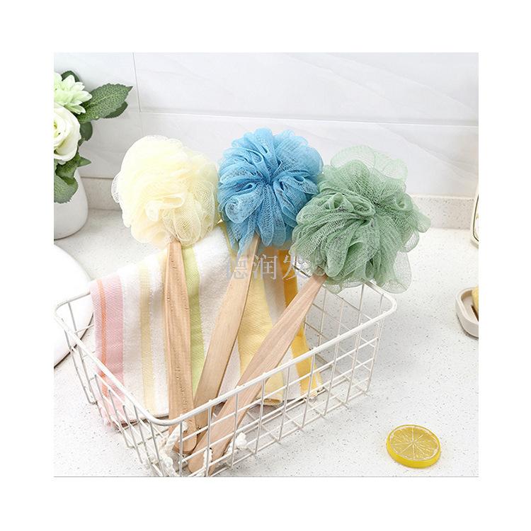 Rub bath artifact bath flower long handle strong bath ball does not ask people to Rub back bath brush
