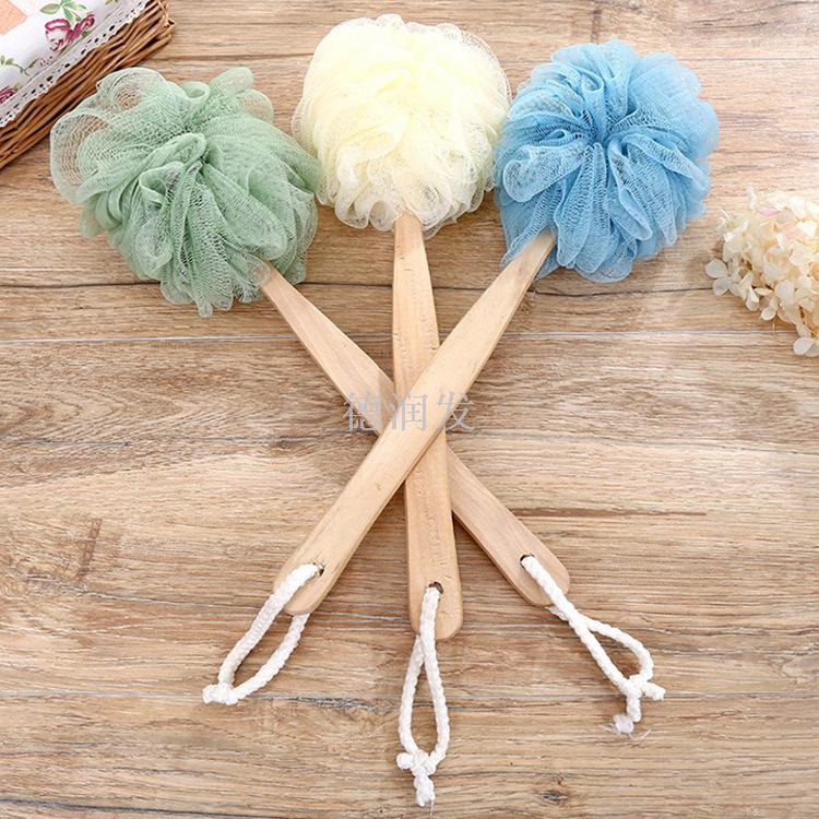 Rub bath artifact bath flower long handle strong bath ball does not ask people to Rub back bath brush