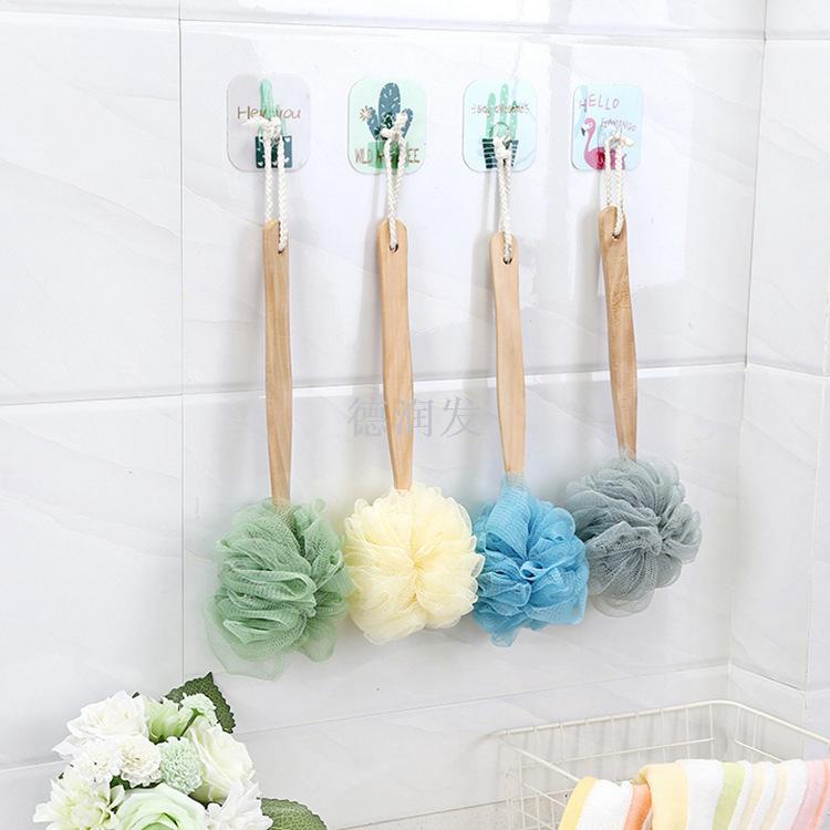 Rub bath artifact bath flower long handle strong bath ball does not ask people to Rub back bath brush