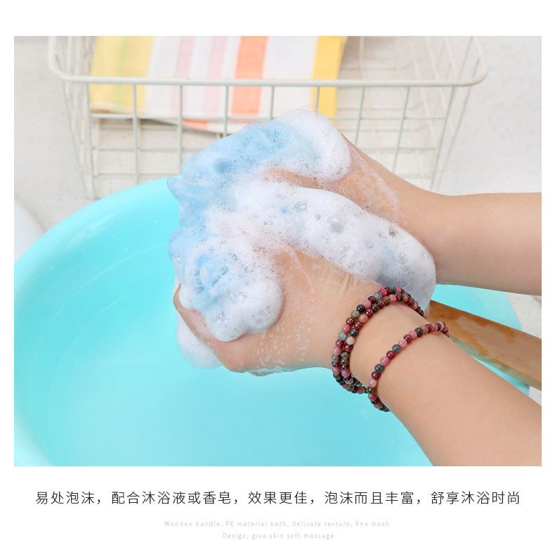Rub bath artifact bath flower long handle strong bath ball does not ask people to Rub back bath brush Rub bath artifact bath flower long handle strong bath ball does not ask people to Rub back bath brush