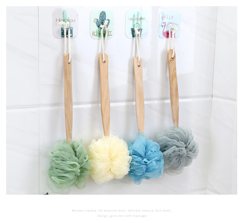 Rub bath artifact bath flower long handle strong bath ball does not ask people to Rub back bath brush Rub bath artifact bath flower long handle strong bath ball does not ask people to Rub back bath brush
