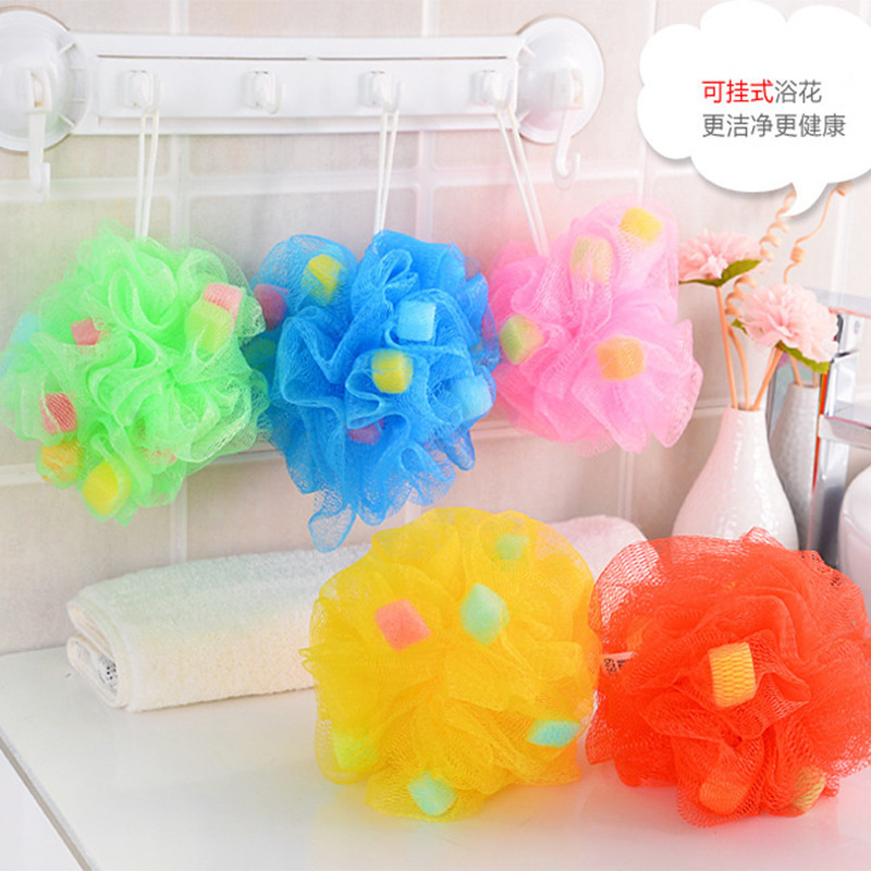 Bath Color Sponge Bath Ball Bath plus Sponge Loofah Can Be Customized
