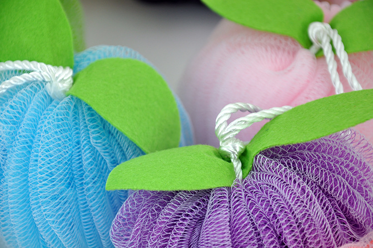 Sunday-Korean version can be linked to Apple color flower bath ball bath bath to clean the bathroom must bath brush Sunday-Korean version can be linked to Apple color flower bath ball bath bath to clean the bathroom must bath brush