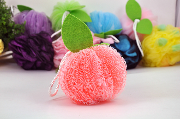 Sunday-Korean version can be linked to Apple color flower bath ball bath bath to clean the bathroom must bath brush Sunday-Korean version can be linked to Apple color flower bath ball bath bath to clean the bathroom must bath brush