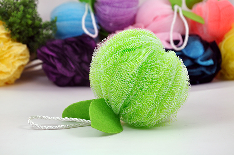 Sunday-Korean version can be linked to Apple color flower bath ball bath bath to clean the bathroom must bath brush Sunday-Korean version can be linked to Apple color flower bath ball bath bath to clean the bathroom must bath brush