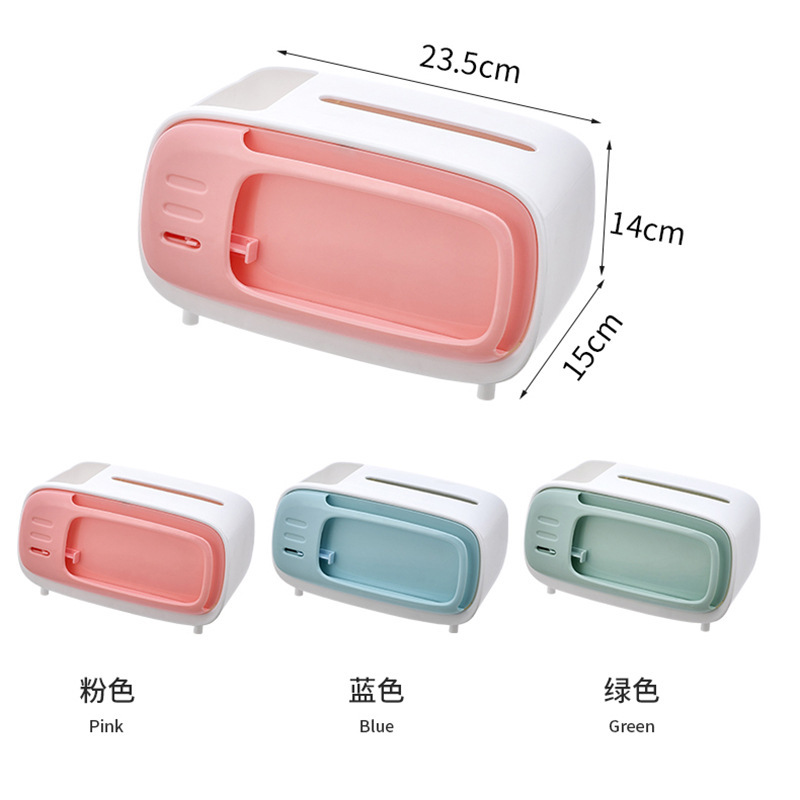 Creative TV Desktop Tissue Box Paper Box Magnetic Remote Control Storage Box Napkin Box