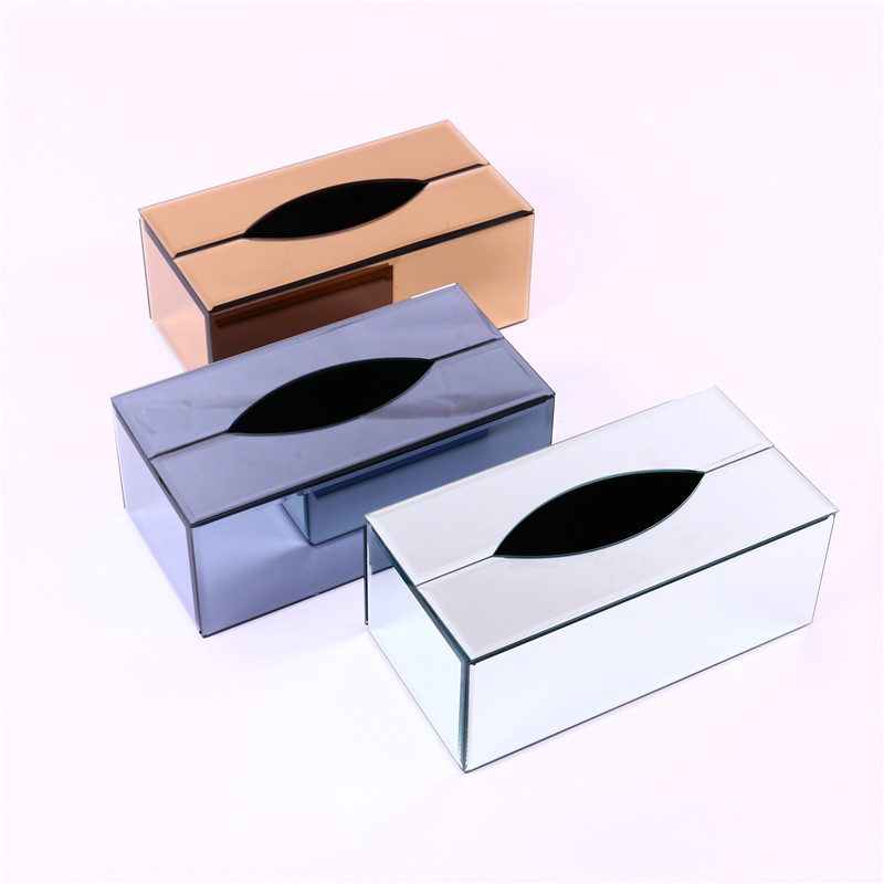 Glass Tissue Box Paper Box Napkin Paper Box Tissue Box Paper Box Factory Direct Sales