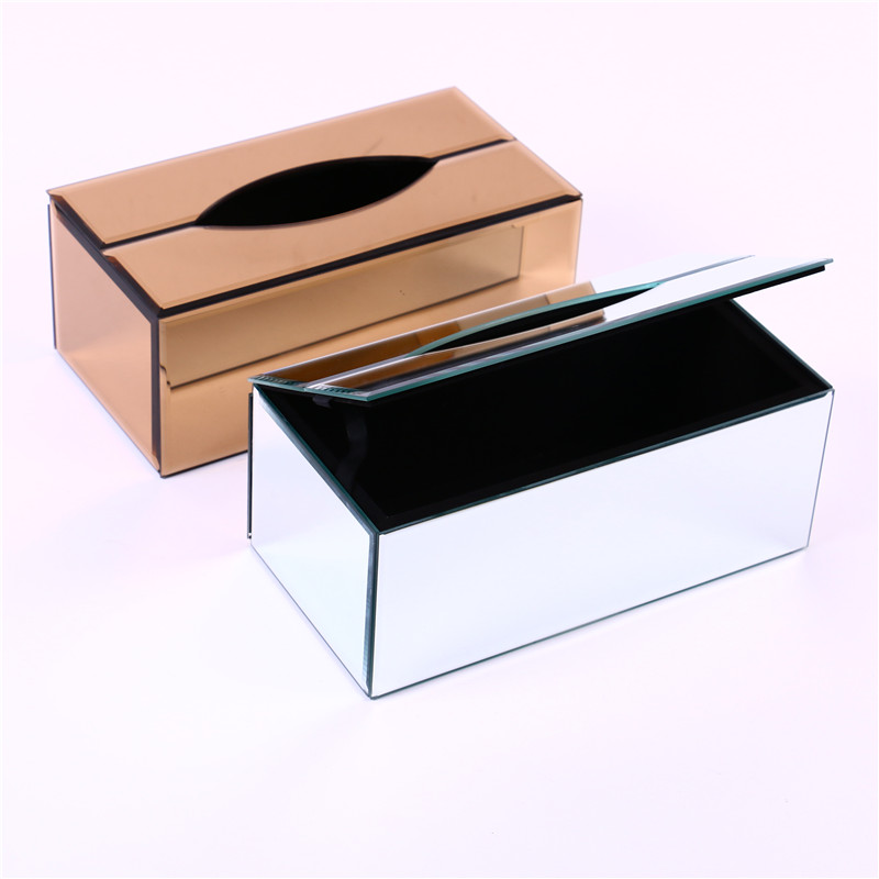 Glass Tissue Box Paper Box Napkin Paper Box Tissue Box Paper Box Factory Direct Sales