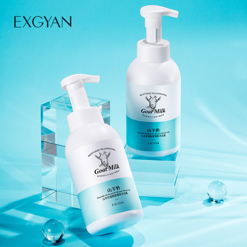 Yixiangyuan Goat&#039;s Milk Shower Gel Shampoo Deep Cleansing Fragrance Moisturizing Mousse Bath Lotion Large Capacity Wholesale
