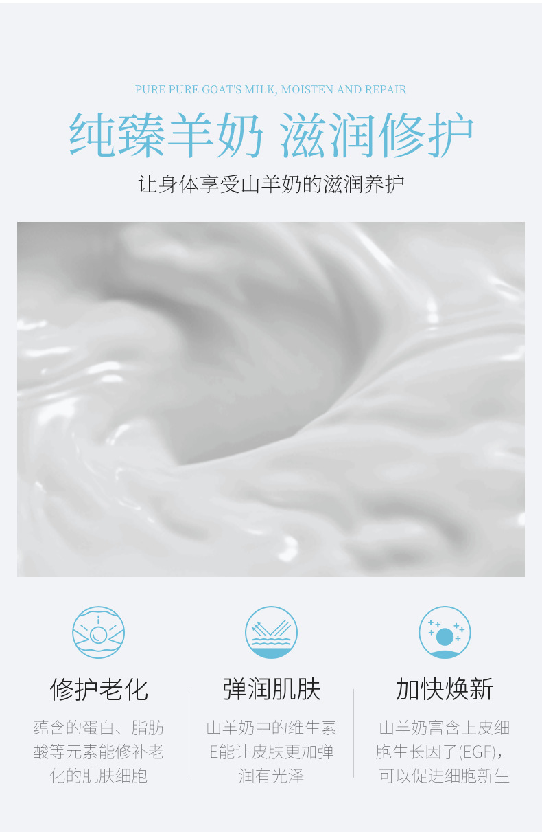 Yixiangyuan Goat's Milk Shower Gel Shampoo Deep Cleansing Fragrance Moisturizing Mousse Bath Lotion Large Capacity Wholesale