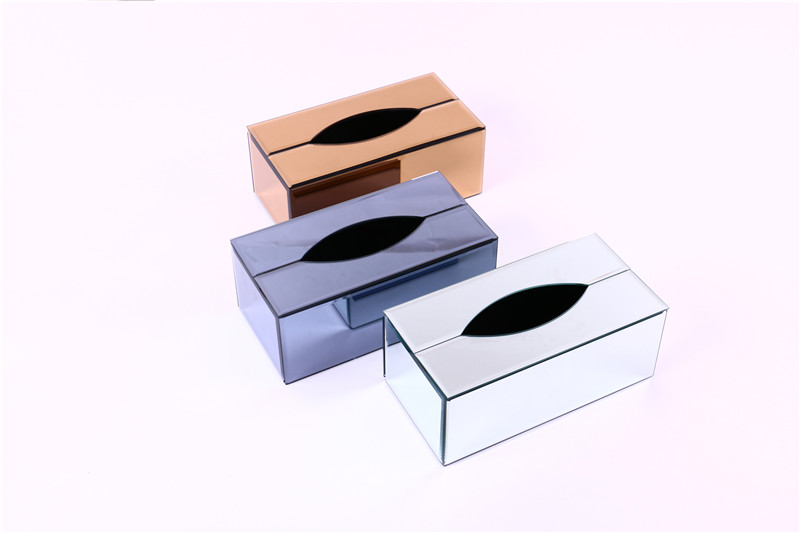 Glass Tissue Box Paper Box Napkin Paper Box Tissue Box Paper Box Factory Direct Sales