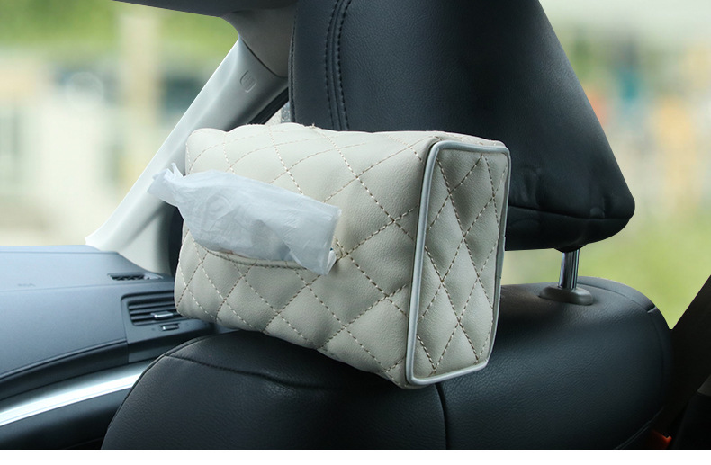 Creative Car Tissue Dispenser Car Seat Back Sun Visor Tissue Box Car Hanging Tissue Box Armrest Box Tissue Box