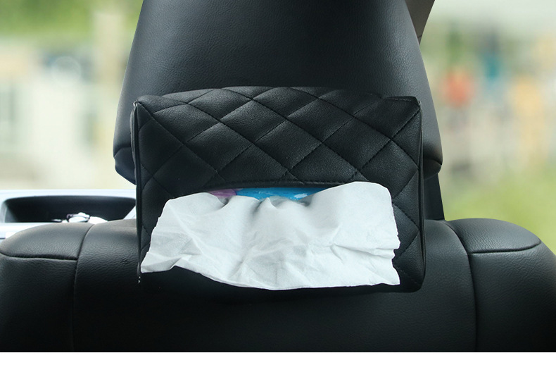 Creative Car Tissue Dispenser Car Seat Back Sun Visor Tissue Box Car Hanging Tissue Box Armrest Box Tissue Box