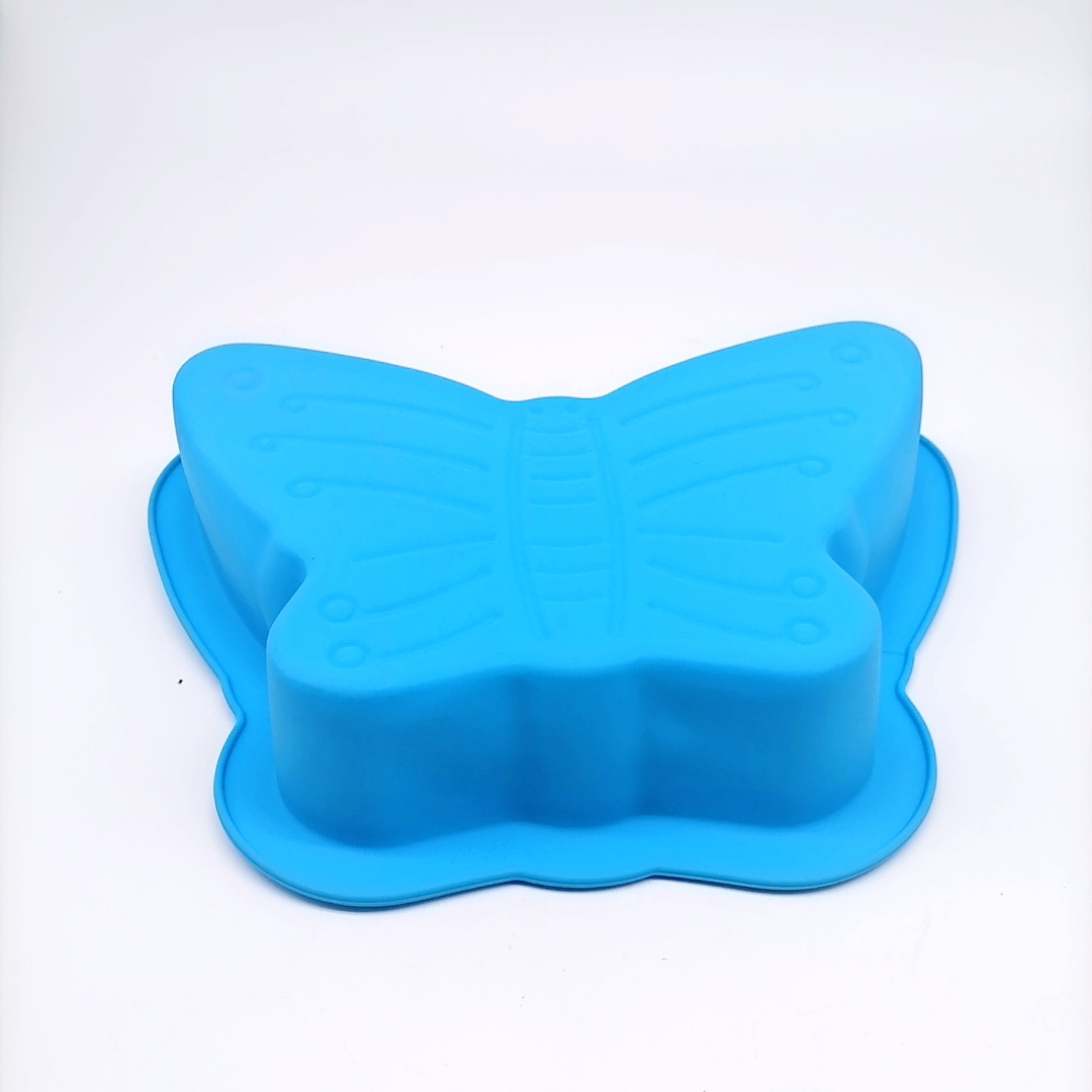 Factory Direct Sales Butterfly-Shaped Cake Mold Single Hole Butterfly Silicone Cake Mold Can Be Processed and Customized Easily Removable Mold