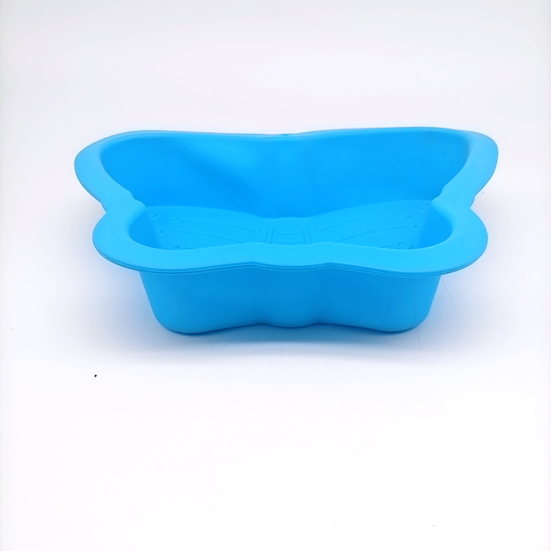 Factory Direct Sales Butterfly-Shaped Cake Mold Single Hole Butterfly Silicone Cake Mold Can Be Processed and Customized Easily Removable Mold