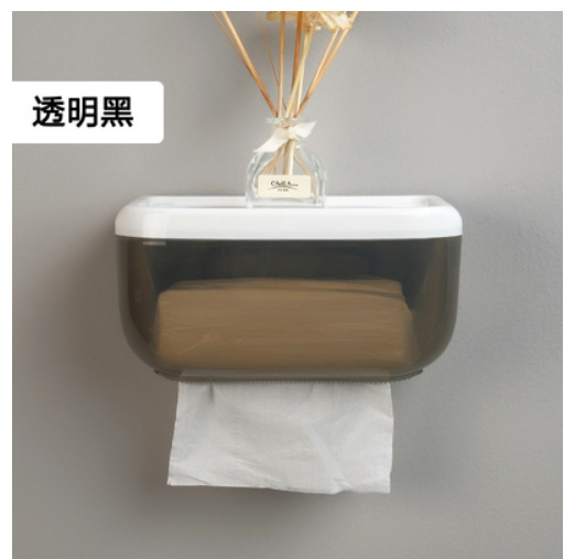 New Traceless Tissue Box Nail Free Stickers Roll Paper Paper Extraction Universal Tissue Box Multifunctional Trash Bag Tissue Storage Box