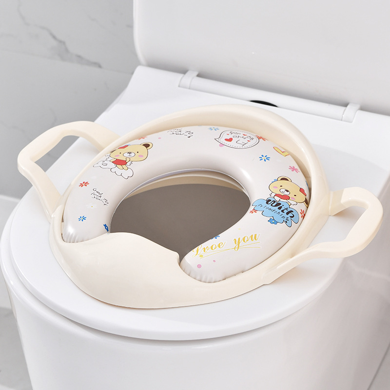 Sont cute Cartoon big baby toilet seat baby Grace Pan baby Seat Bedpan Lid