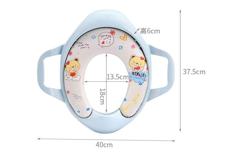 Sont cute Cartoon big baby toilet seat baby Grace Pan baby Seat Bedpan Lid
