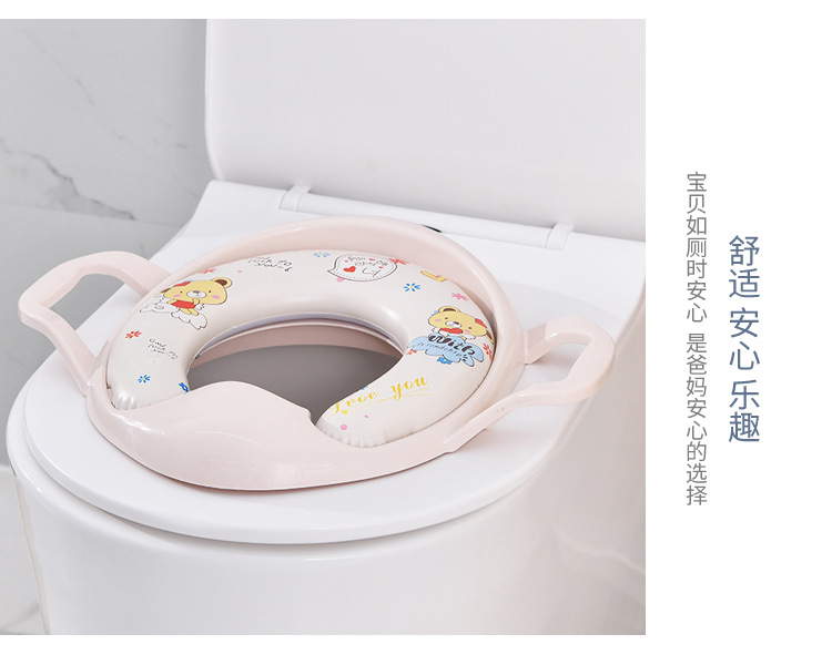 Sont cute Cartoon big baby toilet seat baby Grace Pan baby Seat Bedpan Lid