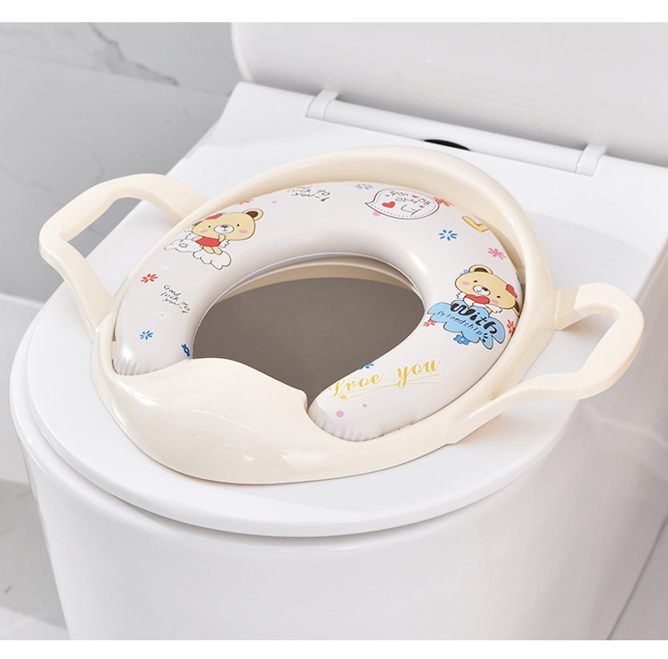 Sont cute Cartoon big baby toilet seat baby Grace Pan baby Seat Bedpan Lid