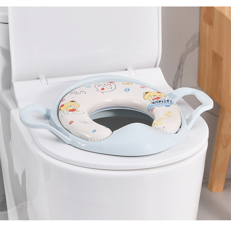 Sont cute Cartoon big baby toilet seat baby Grace Pan baby Seat Bedpan Lid