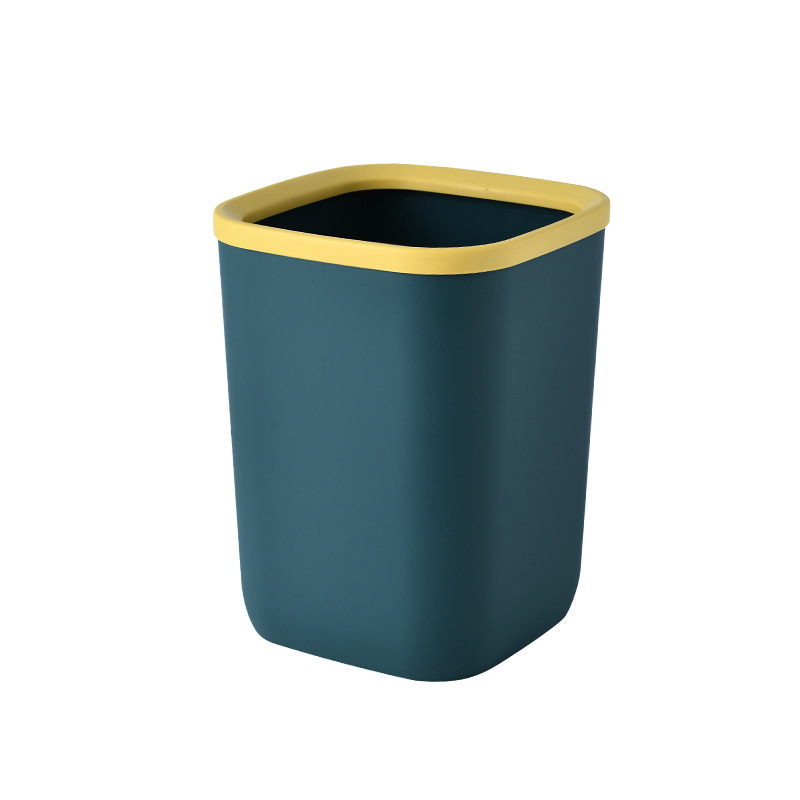 New Simple Large Trash Can Home Living Room Toilet Basket Kitchen without Lid Small Trash Can